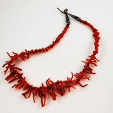 Native American Red Branch Coral Necklace