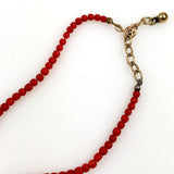 Antique Red Coral Graduated Necklace