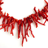 Native American Red Coral Necklace Vintage
