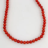 Red Coral Round Beads AA Strand All Natural 5.5mm