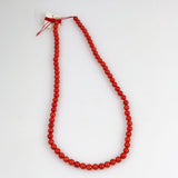Red Coral Round Beads AA Strand All Natural 5mm