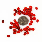 Antique Faux Red Coral Glass Trade Beads