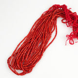 Italian Oxblood Red Coral Heishi Beads