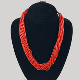 Italian Oxblood Red Coral Heishi Beads
