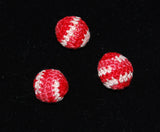 Red Crochet Beads (6)