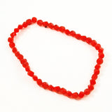 Red Faceted 8mm Glass Beads