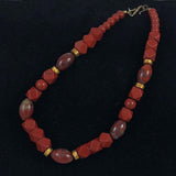 Red Jasper Gemstone Beaded  Necklace 