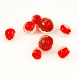 Red Venetian Glass Beads Vintage