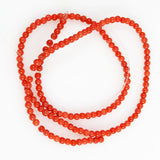 Vintage red coral beads round