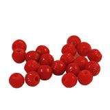 African Trade Red Fluted Prosser Beads