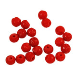 African Trade Red Fluted Prosser Beads