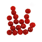 African Trade Red Fluted Prosser Beads