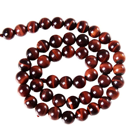 Red Tiger's Eye Gemstone Rounds