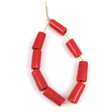 Red Glass African Trade Beads