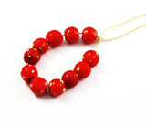 Antique Red Skunk Trade Beads 