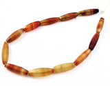 Red Agate Trade Beads Cut in Germany