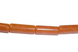 Red Aventurine Gemstone Tube Strand