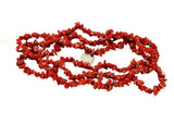 Italian Red Coral Chip Strands - All Natural