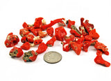 Italian Red Coral Chip Beads 