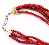 Red Coral Pendant Necklace Clasp