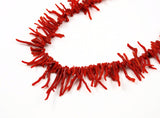 Native American Red Branch Coral Necklace