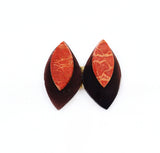 Red Coral and Horn Cabochons