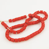 Antique Bohemian Red Crow Glass Trade Beads
