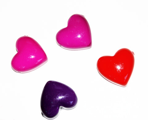 Vintage Resin Heart Beads