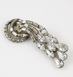 Rhinestone Classic Waterfall Brooch Vintage