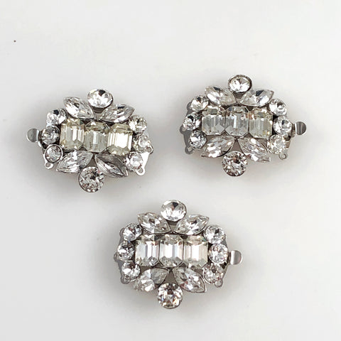 Vintage rhinestone clasps