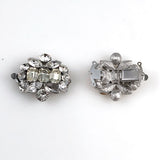 Vintage rhinestone clasps double