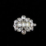 Vintage rhinestone clasps double