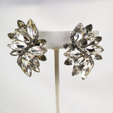 Rhinestone Clip On Earrings 1950's