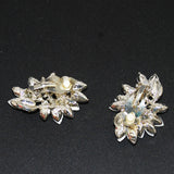 Rhinestone Clip On Earrings 1950's