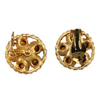 Vintage rhinestone clip on earrings