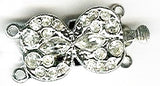 Rhinestone Bow Clasp Vintage 