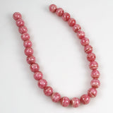 Rhodochrosite 14mm Gemstone Round Beads