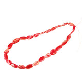 Rhodochrosite Oval Gemstone Bead Strand