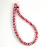 Rhodochrosite Gemstone Rondelle beads