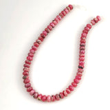 Rhodochrosite Rondelle Beads 