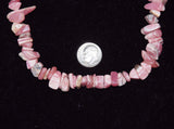 Rhodochrosite Gemstone Chip Bead Strand