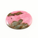 Pink Rhodonite Gemstone Oval Cabochon 38mm