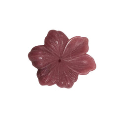 Rhodonite Carved Flower Pendant