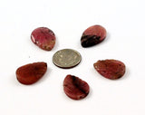 Rhodonite Gemstone Carved Leaf Beads