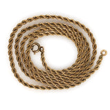 Gold Filled Rope Chain Necklace 