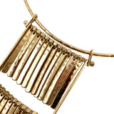 Robert Lee Morris Modern Gold Fringe Necklace