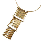 Robert Lee Morris Modern Gold Fringe Necklace