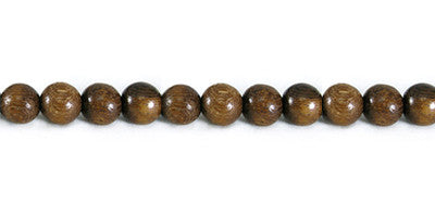 Robles Wood Round Bead Strands
