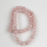 rose quartz round beads