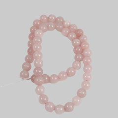 Rose Quartz Round Gemstone Bead Strands